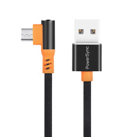 包尔星克 C2UFD010 MICRO USB弯头安卓数据传输线 黑色 1米/条
