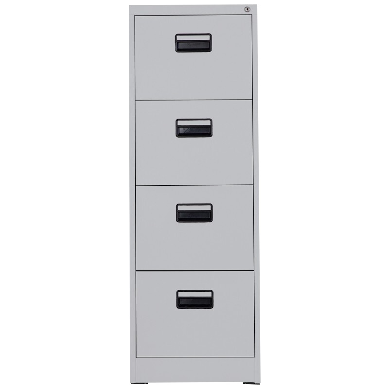 震海 四斗卡箱挂劳柜灰白色鹅颈拉手卡箱铁皮柜FC挂捞柜办公柜A4挂快劳文件柜立式抽屉铁柜
