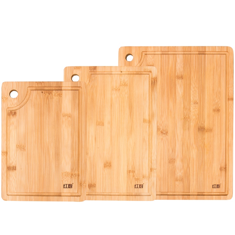 红厨切菜板擀面板家用占板防霉粘板砧板面板案板家用竹菜板 330mmx230mm
