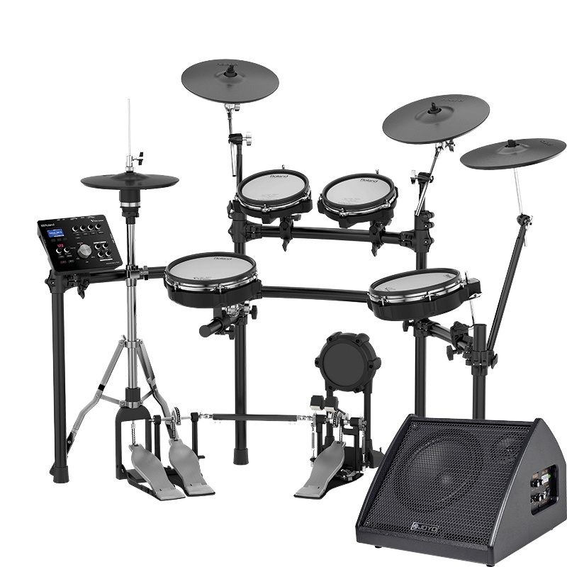 罗兰(Roland)电子鼓TD25KV 五鼓四镲专业演奏电鼓儿童练习演出爵士鼓通用电架子鼓+卓乐电鼓音箱套装