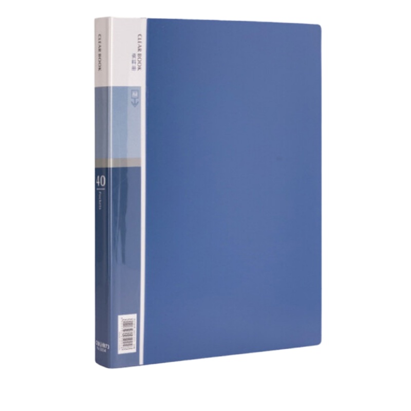 得力(deli)A4/40页资料册 文件收纳册 活页插袋文件夹 5004