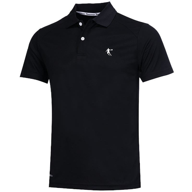 乔丹短袖T恤男2022春夏新款速干白色半袖翻领polo衫男休闲运动服运动T恤