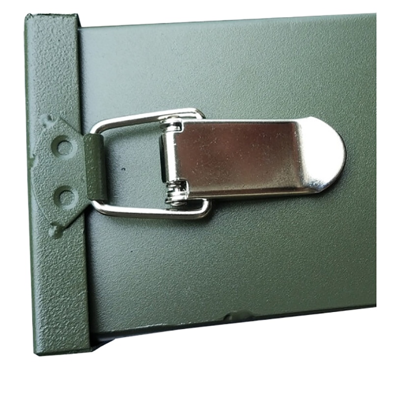 丛林狐 阻车路障 反恐手动 手拉 自动 遥控破胎器 扎胎器 阻车钉 便携式阻车器 金属箱8米 绿色 手动款