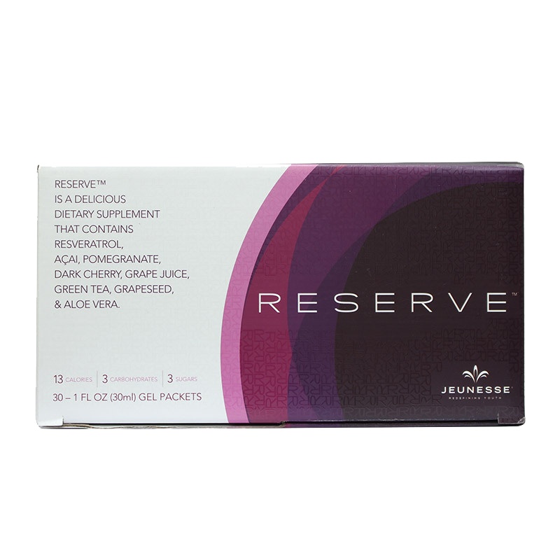 美国美商jeunesse Reserve沛泉菁华 婕斯白藜芦醇果汁 30ml/1包