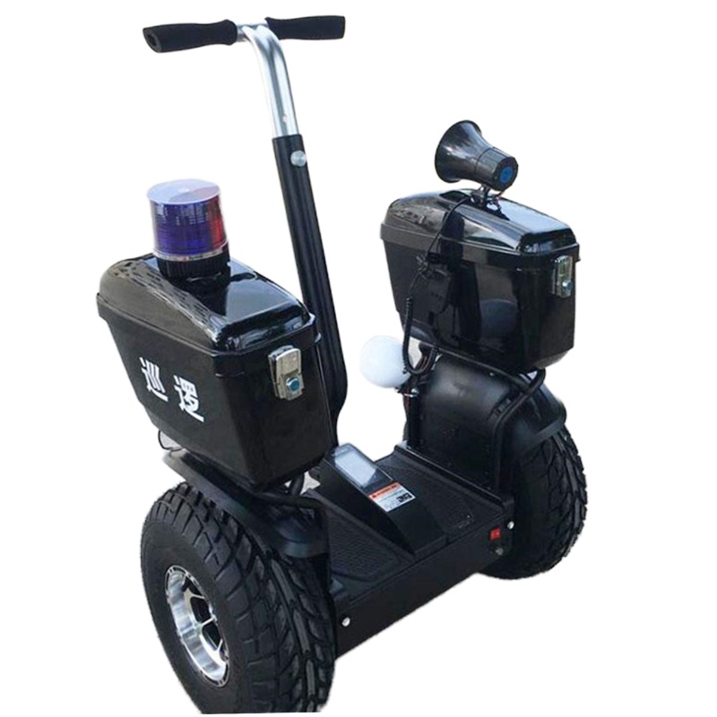 平衡车XLL-01越野款两轮电动平衡车思维车体感车大双轮物业巡逻车 72伏锂电池 黑色