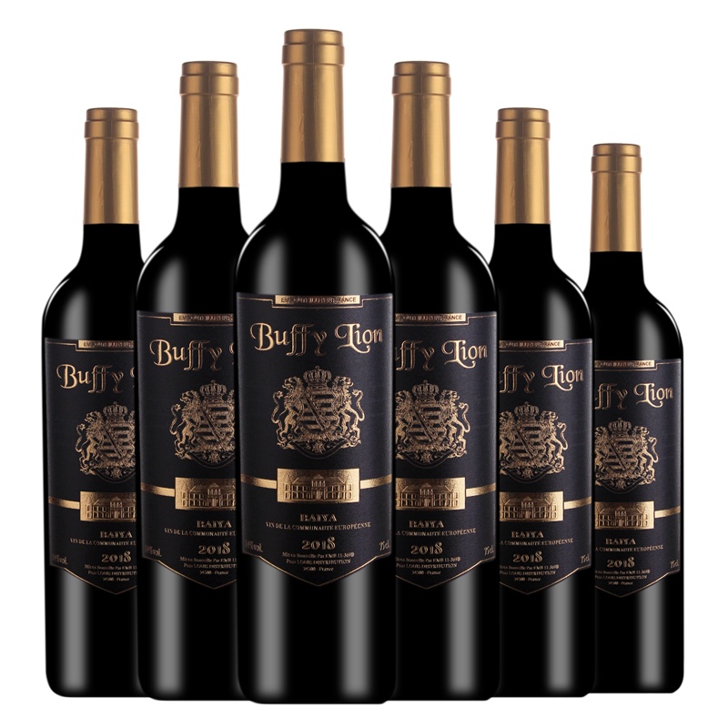 [六支]法国原瓶进口14度 芭菲狮柏雅干红葡萄酒 进口红酒 750ml*6红酒整箱装