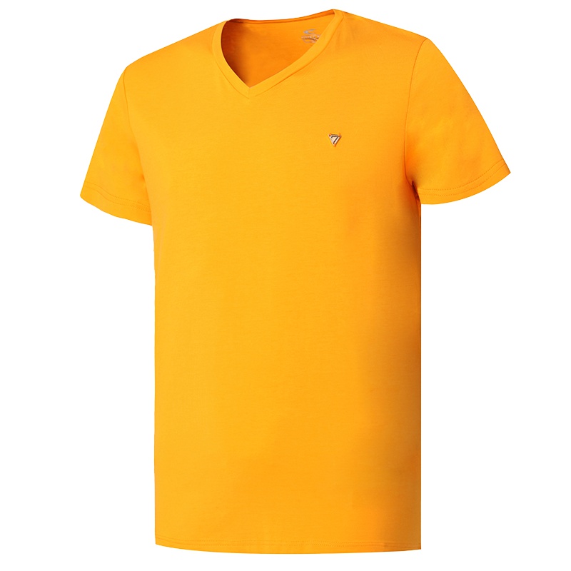 赛琪T恤夏季男子纯色休闲百搭弹力潮时尚针织透气短袖跑步运动T恤115195