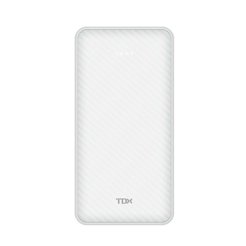 铁达信X-100KM白色10000毫安PD充电宝快充闪充18W迷你轻薄小巧大容量移动电源小米苹果oppo华为vivo手机