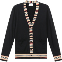 BURBERRY 博柏利 女款 羊毛长袖V领针织开衫 80089531