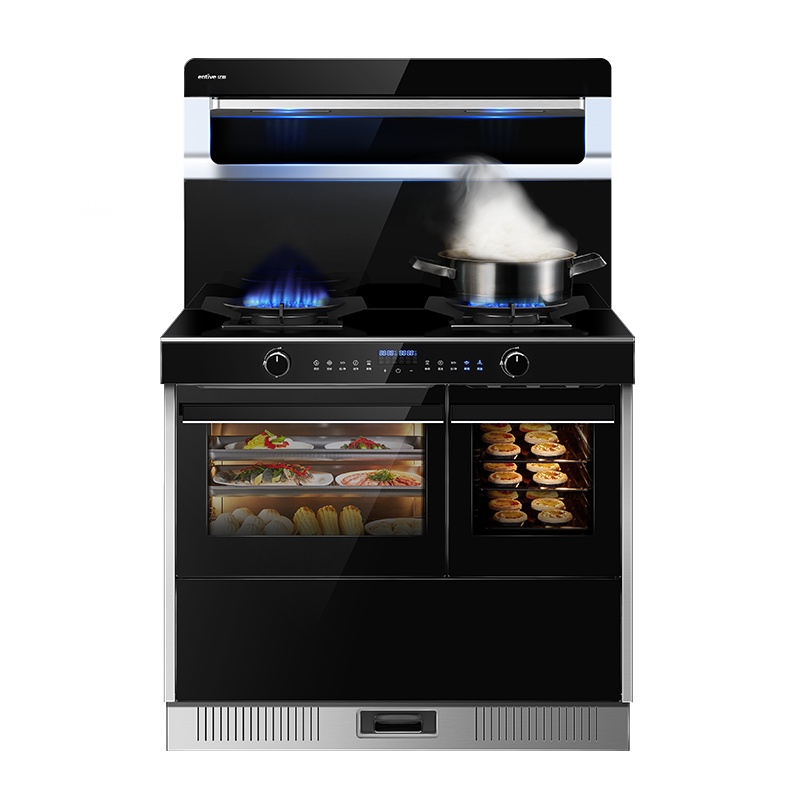 亿田集成灶 侧吸油烟机燃气环保灶 新品蒸烤一体式 S8C 集成一体灶