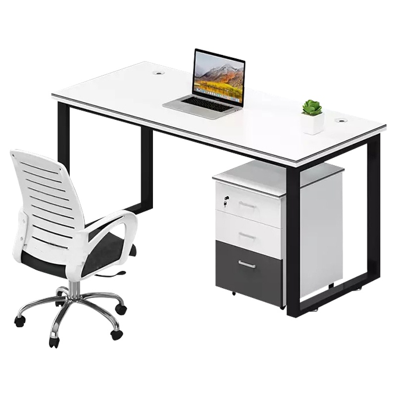 质凡口子钢架职员办公桌员工桌工作位屏风桌