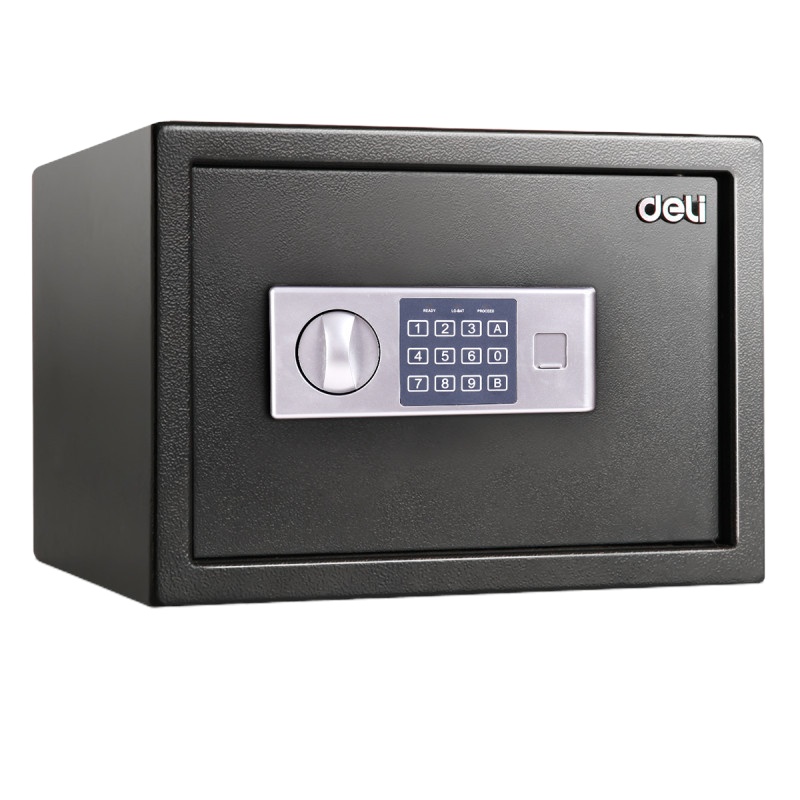 得力(deli) 92620 电子密码保管箱 (黑)单台装