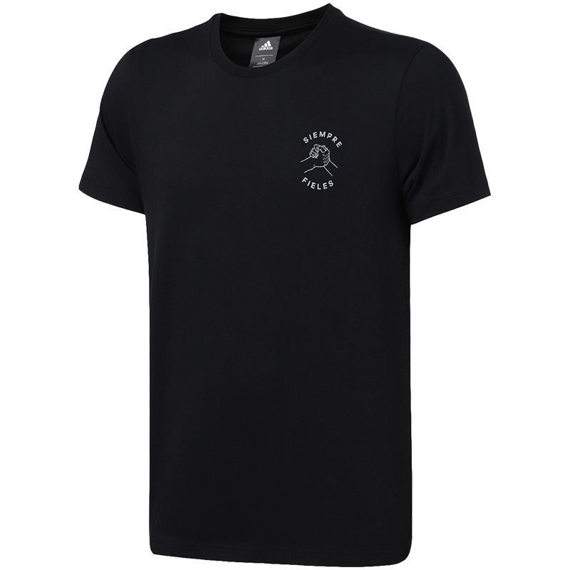 adidas阿迪达斯男子短袖T恤西班牙球迷休闲运动服CE8844 L CE8844黑
