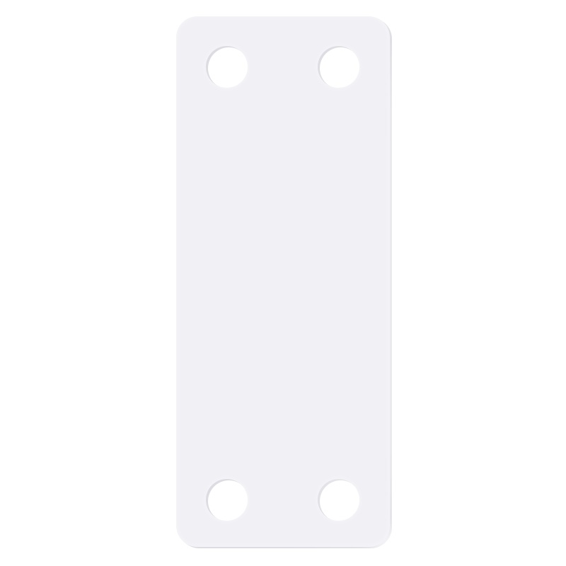 中云智创 通信机房标识牌电缆挂牌塑料光纤空白标25*70 四孔 100张装