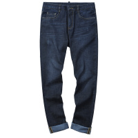 千纸鹤男士裤子水洗秋冬款新款韩版修身潮流牛仔长裤男80226