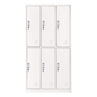 兴福隆钢制办公文件柜铁皮柜矮柜资料密码带锁凭证档案员工储物更衣柜六门更衣柜