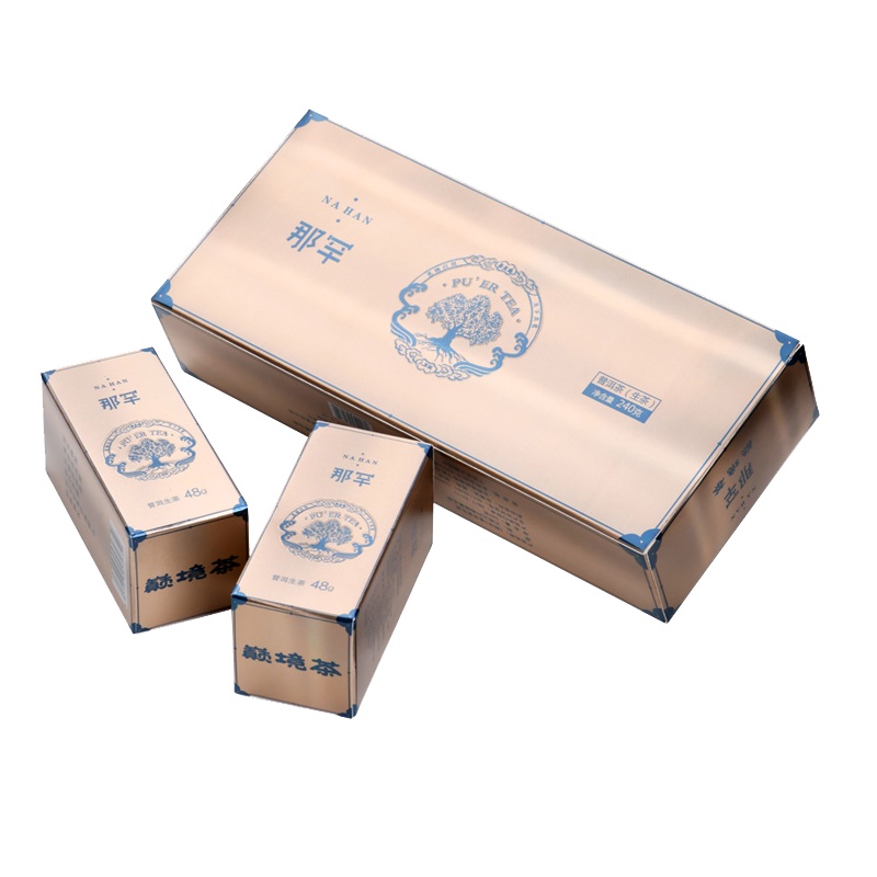 云南普洱茶生茶临沧古树小粒装茶叶 2019年纳罕古树小龙柱240克