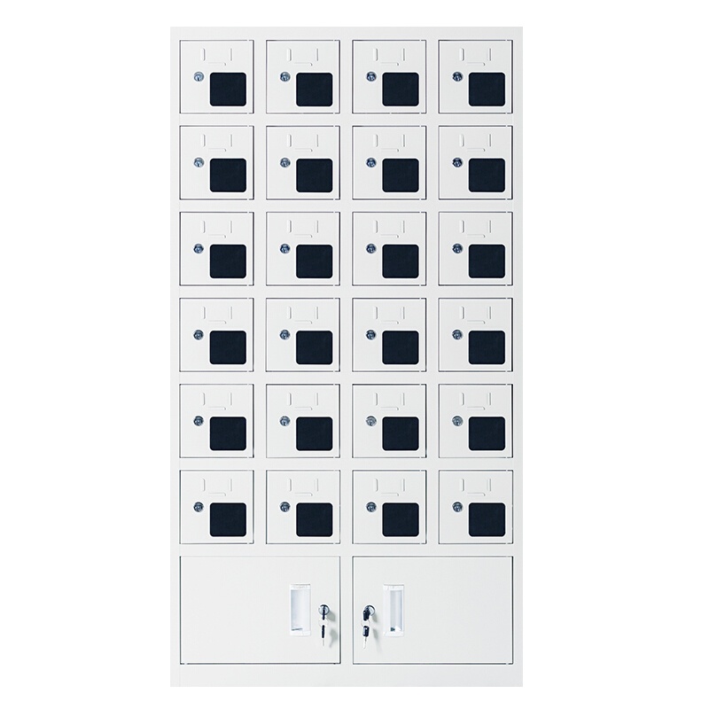 [一鹏]手机存放柜对讲机柜电子设备管理柜二十四门带锁保管收纳柜