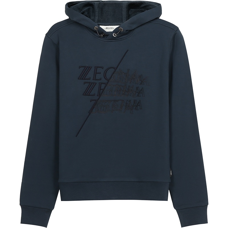 杰尼亚 Z ZEGNA 男士棉质连帽卫衣运动衫VY458 ZZ896H