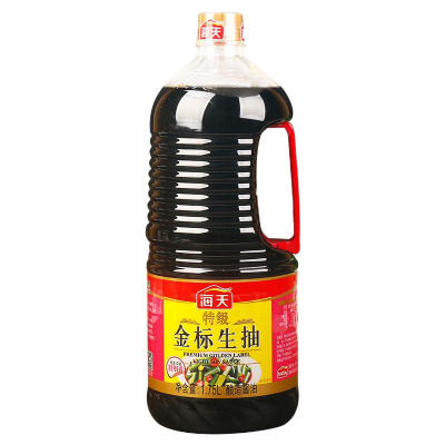 海天金标生抽1.75L家用 炒菜凉拌火锅用酿造酱油健康厨房调料