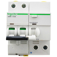 施耐德电气（Schneider Electric）断路器 A9 IC65N小型总开关 2P 50A带漏电保护器