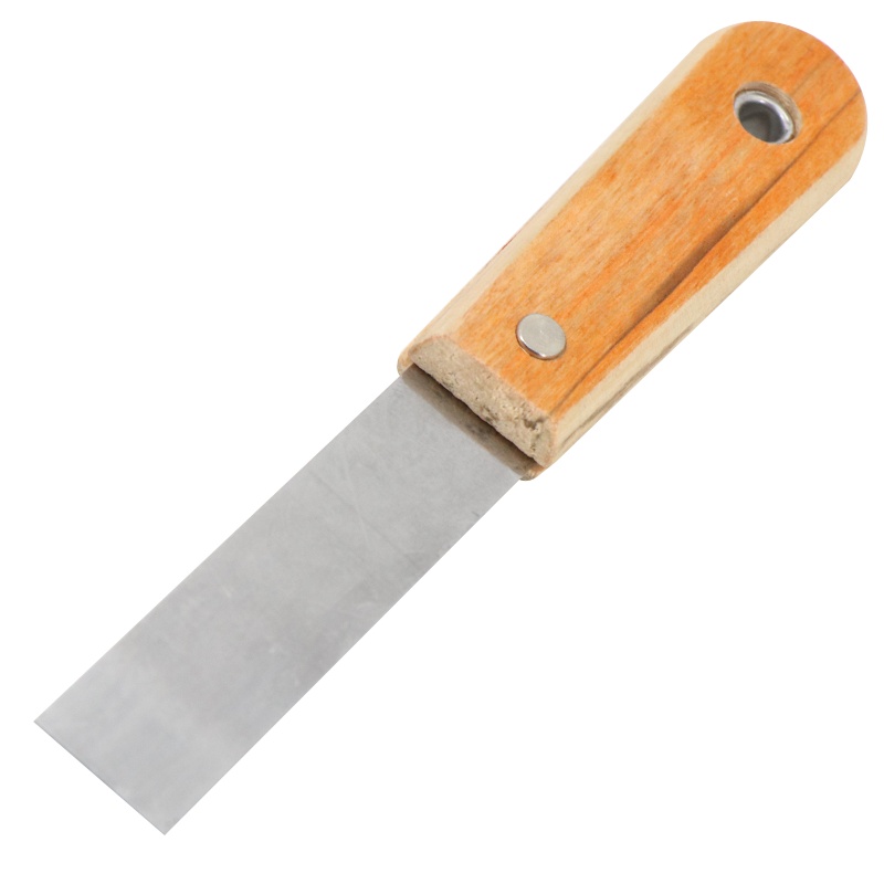 海斯迪克 HKQJ09 (5只装)木柄灰刀 批墙铲刀 规格全 腻子刀刮刀 普通木柄油灰刀 1寸