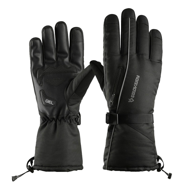 19款冬季滑雪手套成人防风防水男女户外登山骑行防寒加厚口袋保暖