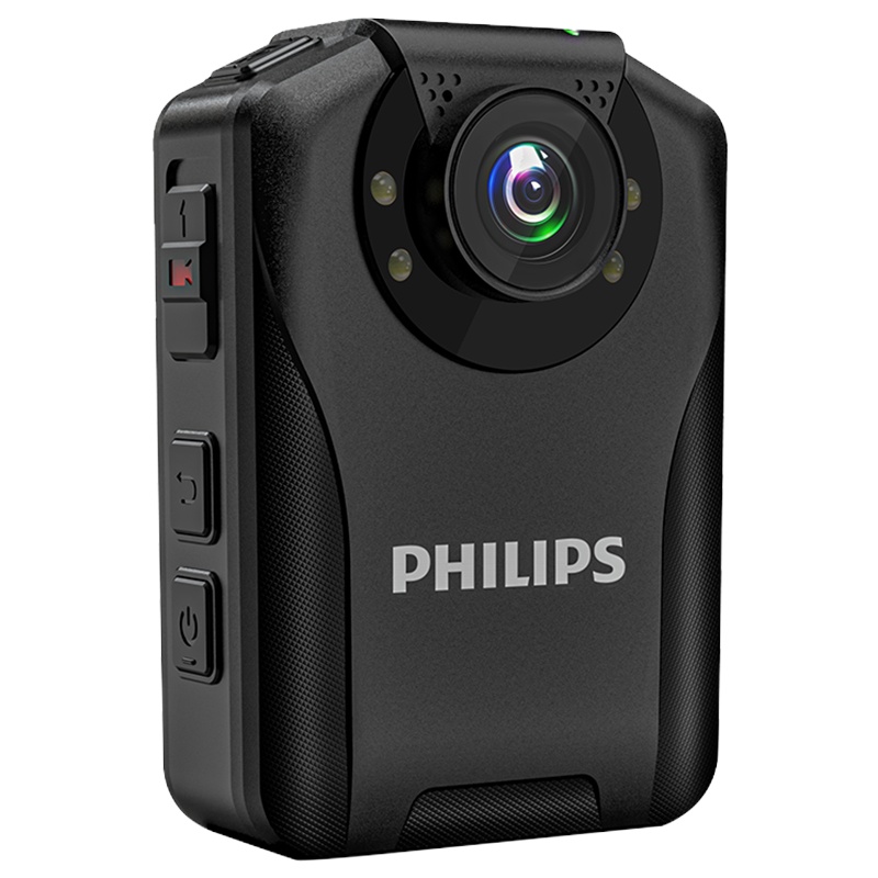 飞利浦(PHILIPS)VTR8201 256G 3800万像素170°广角1296P执法取证夜视便携记录仪