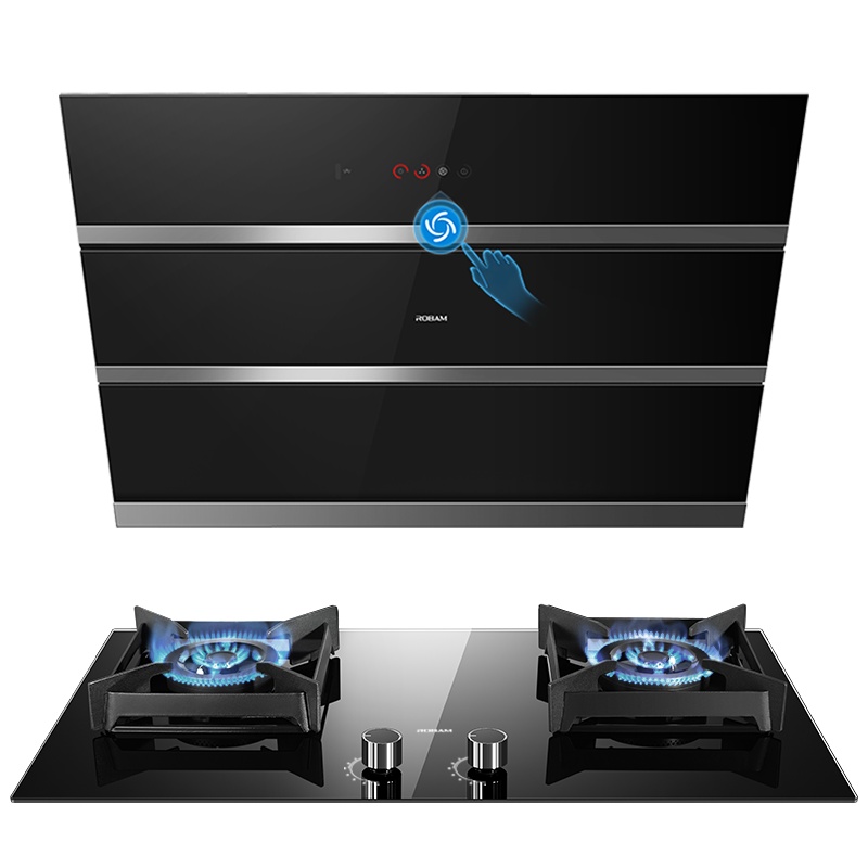 老板(ROBAM)烟灶套餐 侧吸式油烟机灶具套餐 烟灶套装 厨电套装 20m³吸烟机灶具套装27N0+37B5X天然气