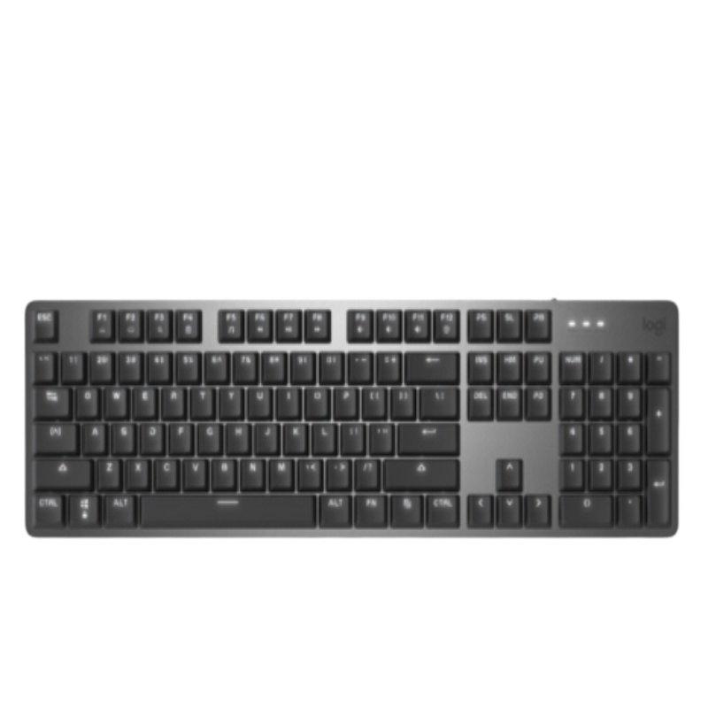 罗技(Logitech) K845 机械键盘 有线键盘 游戏办公键盘 全尺寸 单光 黑色 TTC轴 茶轴