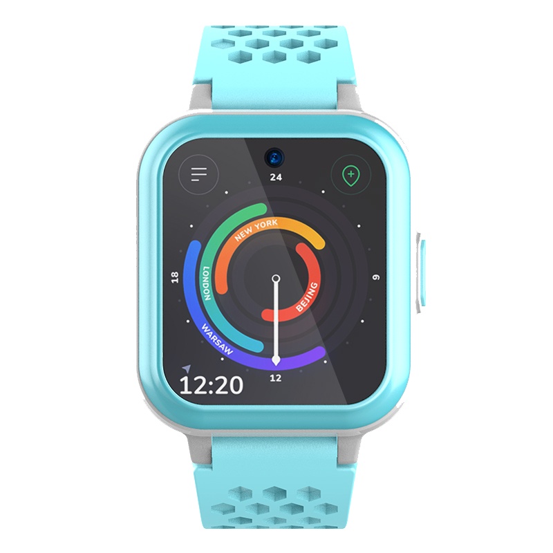 美富通4G全网通儿童智能电话手表MTF F1魅力蓝全网通4G儿童电话手表智能定位视频通话定位微聊手机游泳防水安