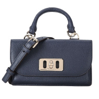 MICHAEL KORS 迈克·科尔斯 MK女包 KARSON系列深蓝色皮质女士钱包手拎包单肩斜挎多用包女