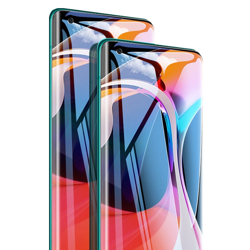 ESCASE [两片装]小米10/10Pro水凝膜 手机膜全屏覆盖非钢化膜 小米(MI)曲面保护膜 无白边高透前膜