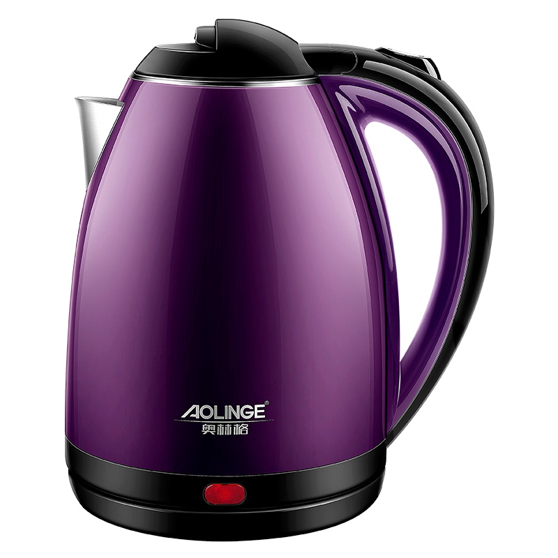 奥林格(AOLINGE) ZX-200B6电热水壶家用自动断电304不锈钢烧水壶快壶电壶煮茶壶烧水器 紫色
