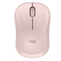 罗技(Logitech) M221静音鼠标 无线鼠标 办公鼠标 对称鼠标 带无线微型接收器 茱萸粉