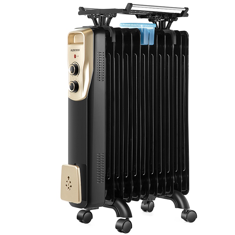 奥克斯(AUX)取暖器电油汀家用电暖器片11片加宽油丁防烫电热取暖气暖风机电暖气片 NSC-200-11F1 11片油汀
