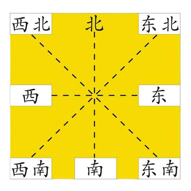 东南西北认识方向学具教具加厚磁性教学 30*30