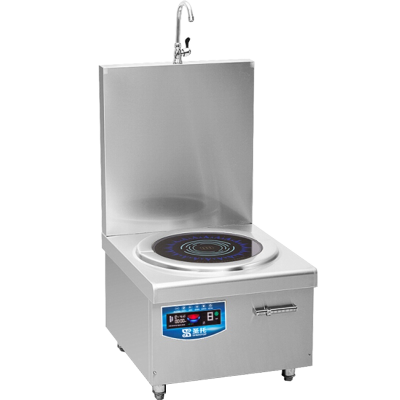 圣托（Shentop）大功率商用电磁炉 酒店饭店矮汤炉 平面高汤炉 8kW/15kW单头电磁煲汤炉 STC-K650C