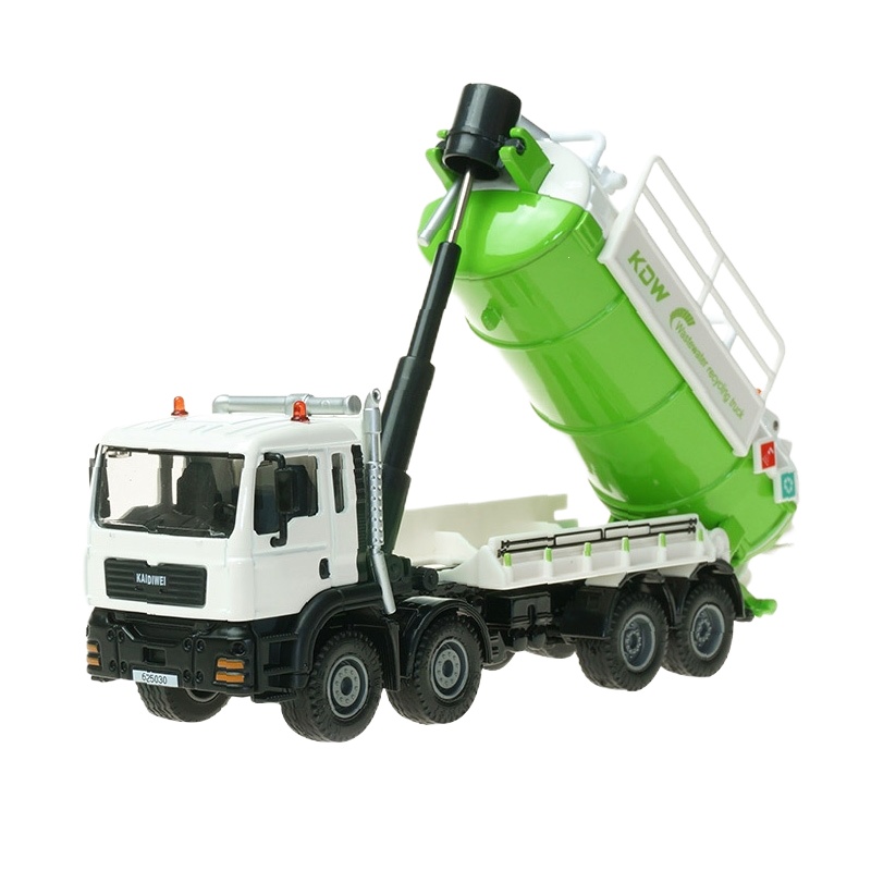 凯迪威合金工程车废水运输车收集水罐垃储水车模型 625030-WG