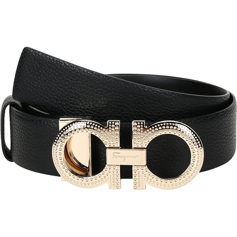 Salvatore Ferragamo 菲拉格慕 女士 牛皮板扣式双面皮带腰带 23B785