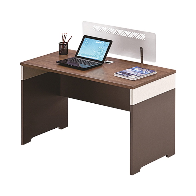 [藏书阁]职员办公桌单人位简约现代员工屏风办公桌办公家具1.4米