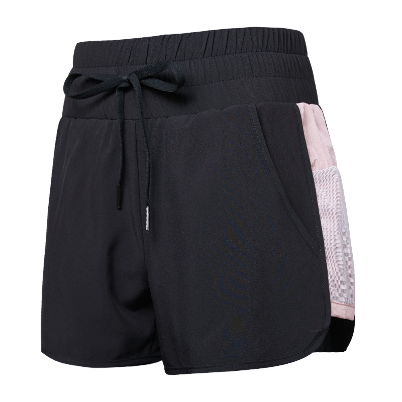 范斯蒂克防走光运动短裤女夏季薄款瑜伽训练健身裤外穿跑步宽松速干热裤