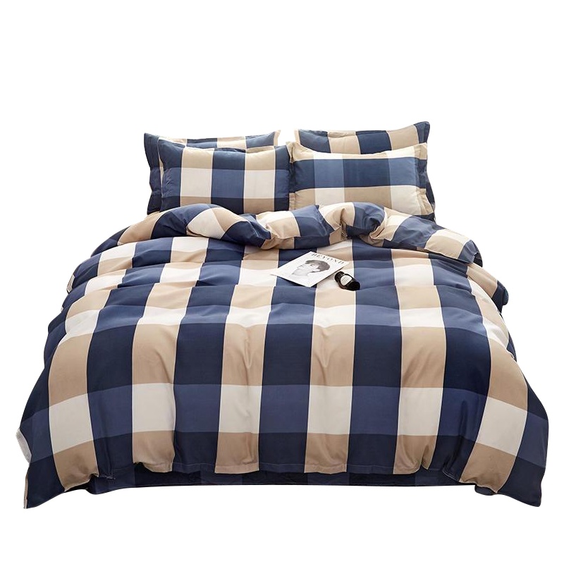 泰念Tai nian 加厚时尚印花磨毛四件套 床上用品单人双人床单被套1.8米1.5米 4件套床单款1.8床