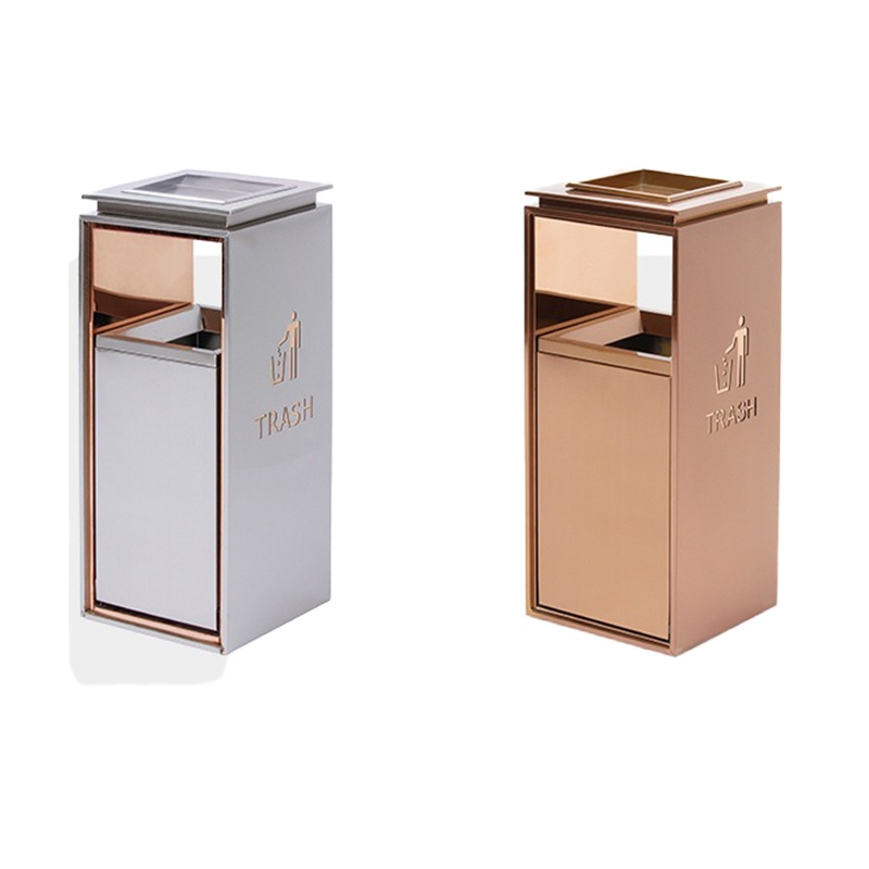 白云清洁 CTN-9A 农行酒店大堂垃圾桶立式不锈钢专用户外定制垃圾桶