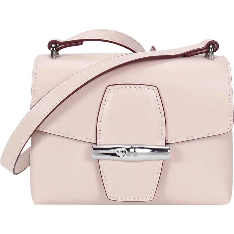 LONGCHAMP 珑骧 女士 ROSEAU系列牛皮单肩斜挎包竹节包小号 10115 HSC