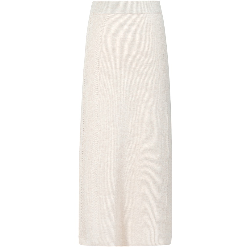 何穗同款伊芙丽冬装新款高领套头针织衫毛衣配裙子两件套