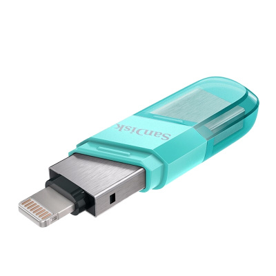 闪迪(SanDisk) 256GB Lightning USB3.0 苹果U盘 iXpand欣享豆蔻 绿色 读速90MB