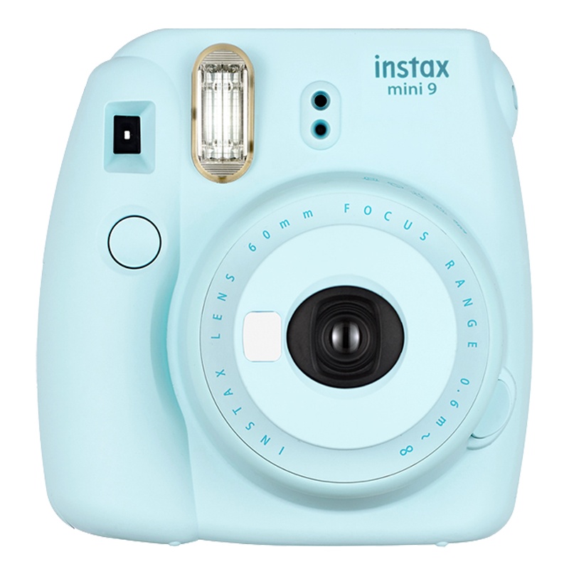 富士(FUJIFILM)INSTAX 一次成像 拍立得胶片相机 mini9 冰霜蓝相机 套餐四(含礼盒+相纸)