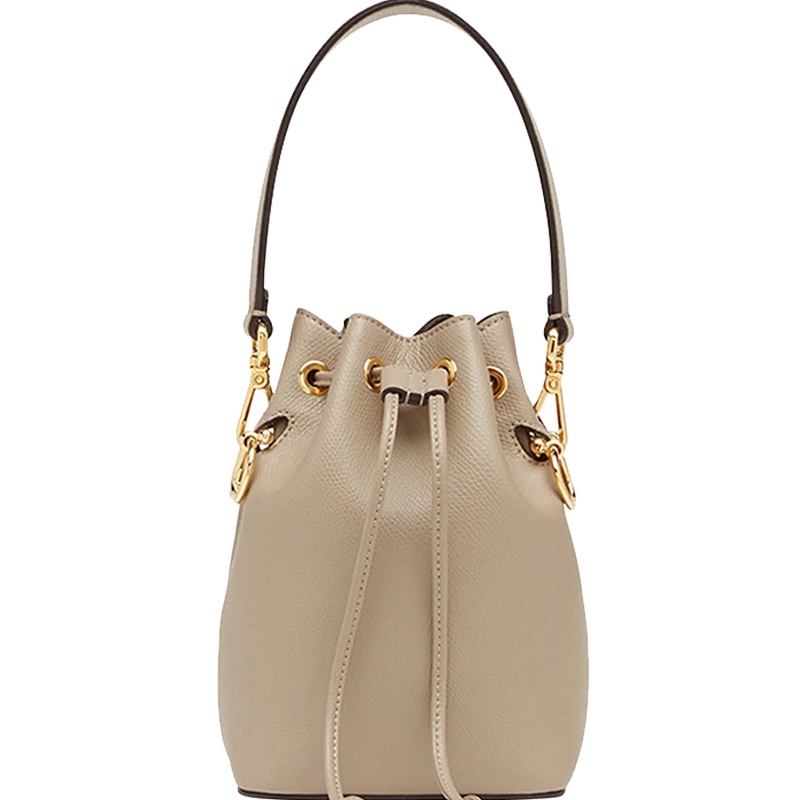 预定 FENDI芬迪 MON TRESOR 皮革迷你手袋水桶包8BS010