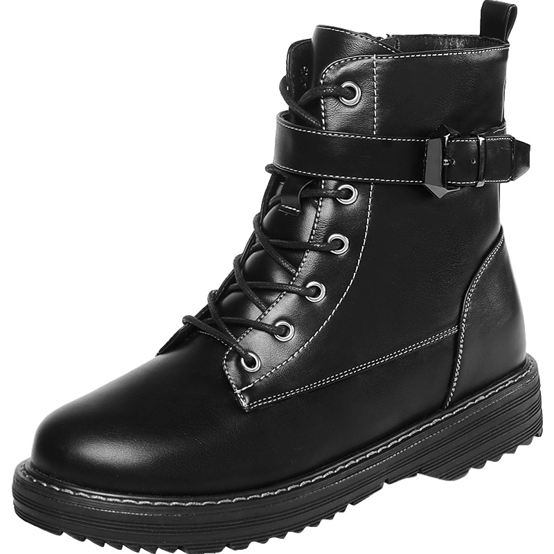 公猴马丁靴女英伦风短靴单靴2020新款秋冬百搭潮ins厚底瘦瘦靴